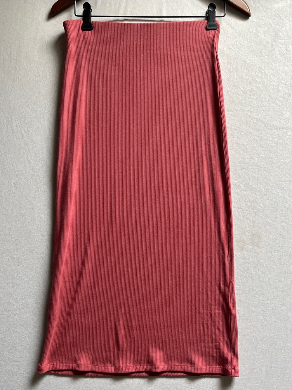 Wilfred Aritzia Ribbed Midi Skirt Stretch Pencil Skirt Size S